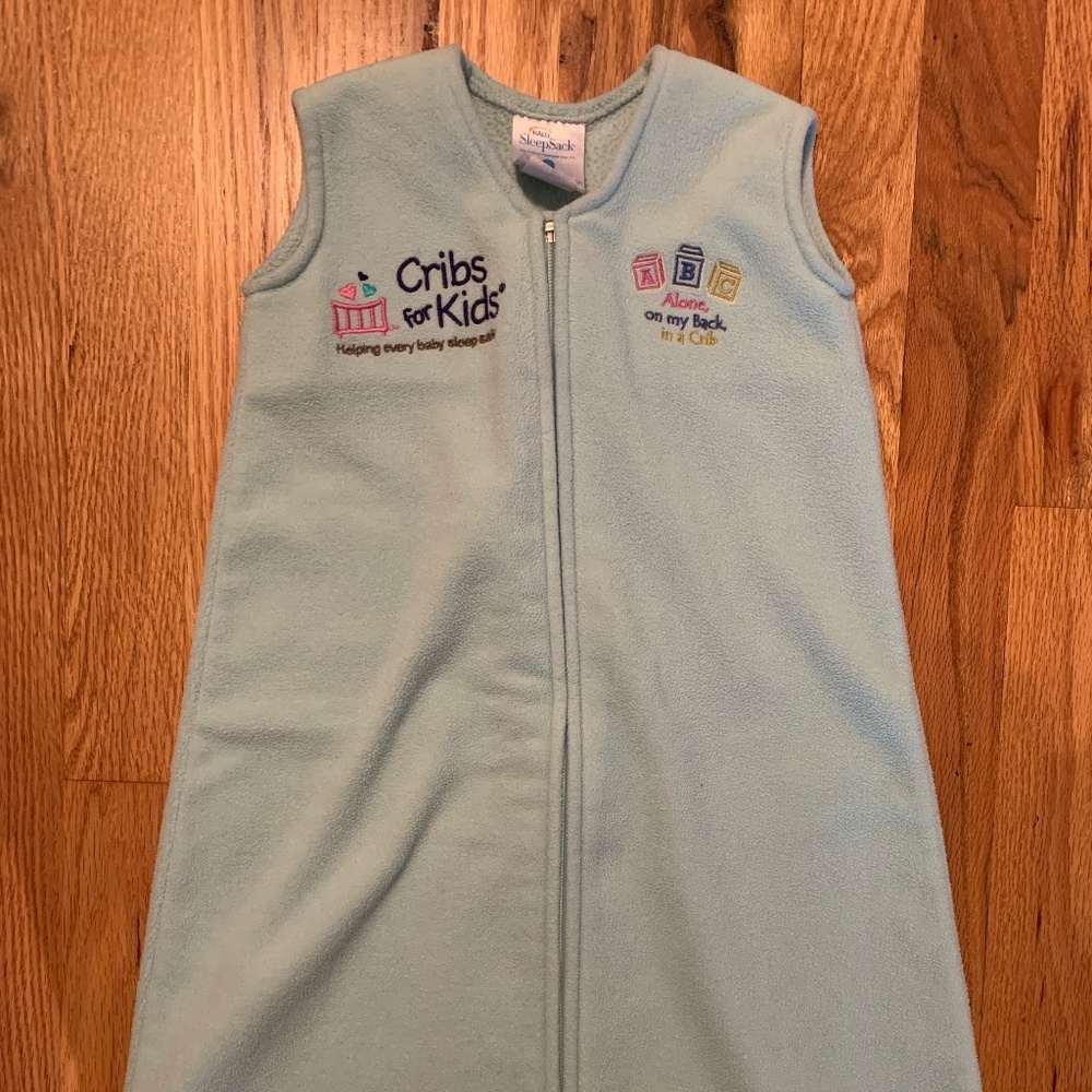 Halo fleece sleep sack, light blue, size small